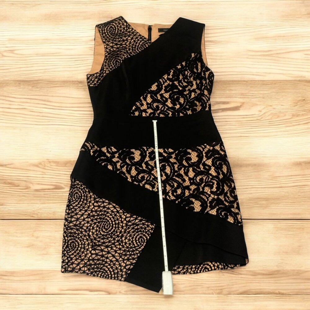 BCBGMaxAzria Black Lace Overlay Dress | Size 6 - Picture 7 of 7